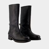 Haul Camion Ankle Boots - OUR LEGACY - Leather - Black