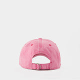 Carliy Tourist Logo Cap - Acne Studios - Cotton - Pink