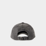 Logo Cap - Acne Studios - Cotton - Dark Grey