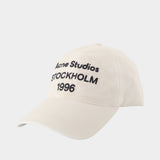 Cap - Acne Studios - Cotton - White
