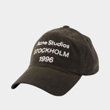 Cap - Acne Studios - Cotton - Faded Black
