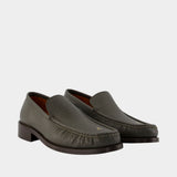 Loafers - Acne Studios - Leather - Khaki