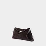 T-Lock Clutch - TOTEME - Leather - Brown