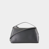 T-Lock Top Handle Purse - TOTEME - Leather - Brown