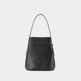 Belted Bucket Bag - TOTEME - Leather - Black