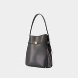 Belted Bucket Bag - TOTEME - Leather - Black