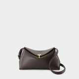 T-Lock Clutch - TOTEME - Leather - Brown