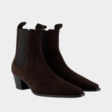 City Ankle Boots - TOTEME - Leather - Brown