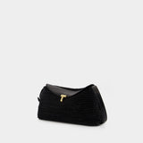 T-Lock Clutch - TOTEME - Leather - Black