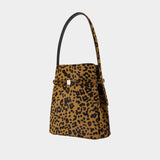 Belted Pony Hair Purse - TOTEME - Leather - Printed