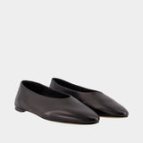 Slip Ballerinas - TOTEME - Leather - Black