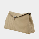 T-Lock Rope Clutch - TOTEME - Canvas - Beige