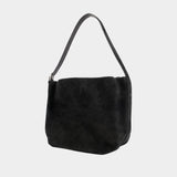 Medium Belted Shopper Bag - TOTEME - Leather - Black
