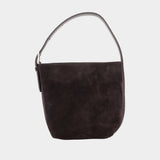 Petite Belted Shopper Bag - TOTEME - Leather - Brown