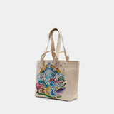 Large Shopper Bag - Kenzo - Cotton - Beige