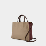 Museo Soft Ew Shopper Bag - Marni - Leather - Beige