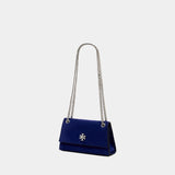 Kira Turnlock Mini Purse - Tory Burch - Leather - Blue