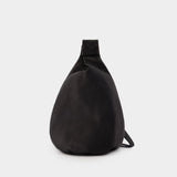 Tuck Sling M Crossbody - YOHJI YAMAMOTO - Leather - Black