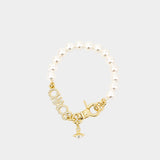 Chaos Pearl Bracelet - Vivienne Westwood - Metal - Gold