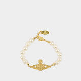 Mini Bas Relief Bracelet - Vivienne Westwood - Metal - Gold
