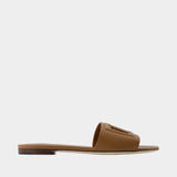 Ciabatta Sandals - Dolce&Gabbana - Leather - Brown