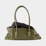 La Passeggiata Small Top Handle Bag - The Attico - Leather - Green