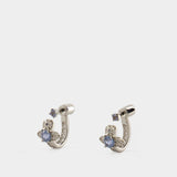 Maitena Earrings - Vivienne Westwood - Brass - Silvered