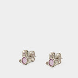 Heather Stud Earrings - Vivienne Westwood - Silver - Silver