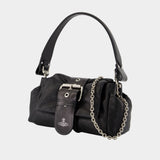 Hazel Treasure Shoulder Bag - Vivienne Westwood - Leather - Black