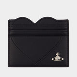 Heart Card Holder - Vivienne Westwood - Synthetic - Black