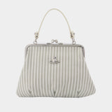 Granny Frame Handbag – Vivienne Westwood – Cotton – Grey