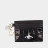Charms Card Holder - Vivienne Westwood - Leather - Black