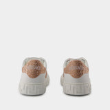 Sneakers - Versace - Cotton - White/Pink