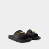 Sandals - Versace - Leather - Black