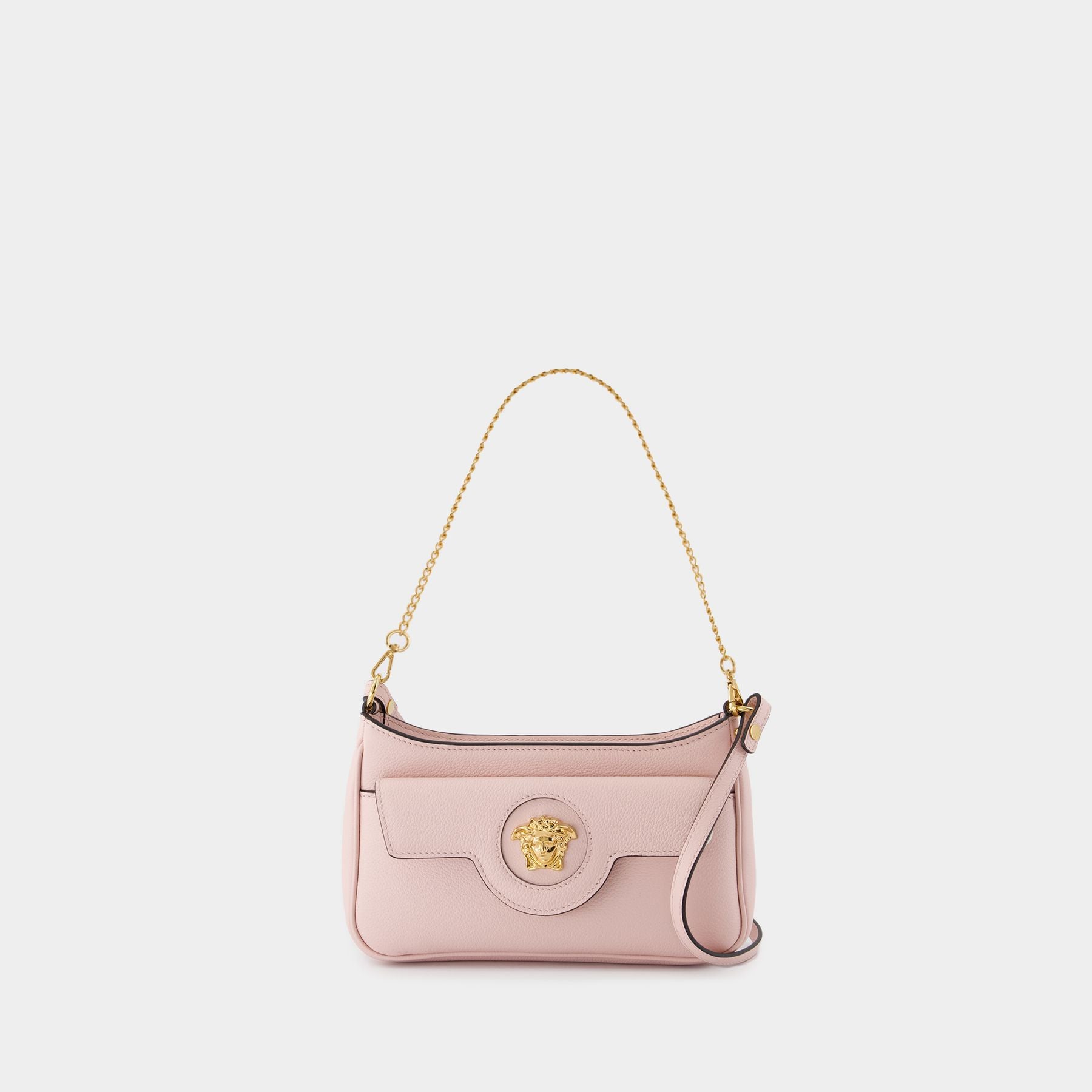 Mini Vitello Shoulder Bag - Versace - Leather - Pink Mini Vitello Shoulder Bag - Versace - Leather - Pink
