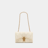 Kleio Mini Shoulder Bag - Versace - Leather - Beige