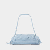 Scrunch D Small Shoulder Bag - DIESEL - Leather - Blue