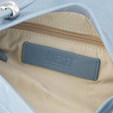 Scrunch D Small Shoulder Bag - DIESEL - Leather - Blue