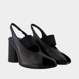 Sandals - MM6 Maison Margiela - Leather - Black