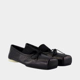 Ballerinas - MM6 Maison Margiela - Leather - Black