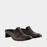 Mules - MM6 Maison Margiela - Leather - Brown