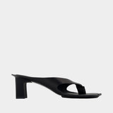 Sandals - MM6 Maison Margiela - Leather - Black