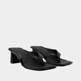 Sandals - MM6 Maison Margiela - Leather - Black