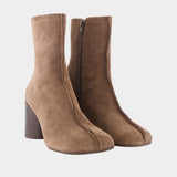 Ankle Boots - MM6 Maison Margiela - Leather - Brown