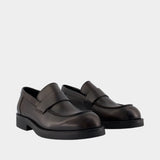 Loafers - MM6 Maison Margiela - Leather - Black