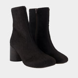 Ankle Boots - MM6 Maison Margiela - Leather - Black