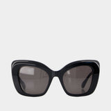 Bb0503s Sunglasses - Balenciaga - Acetate - Black
