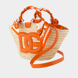 Kendra Shopper Bag - Dolce&Gabbana - Raffia - Beige
