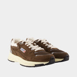 Hyperway Low Sneakers - Autry - Leather - Brown