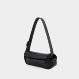 Rollup Small Square Belt Crossbody - Jil Sander - Leather - Black